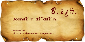 Bodnár Ödön névjegykártya